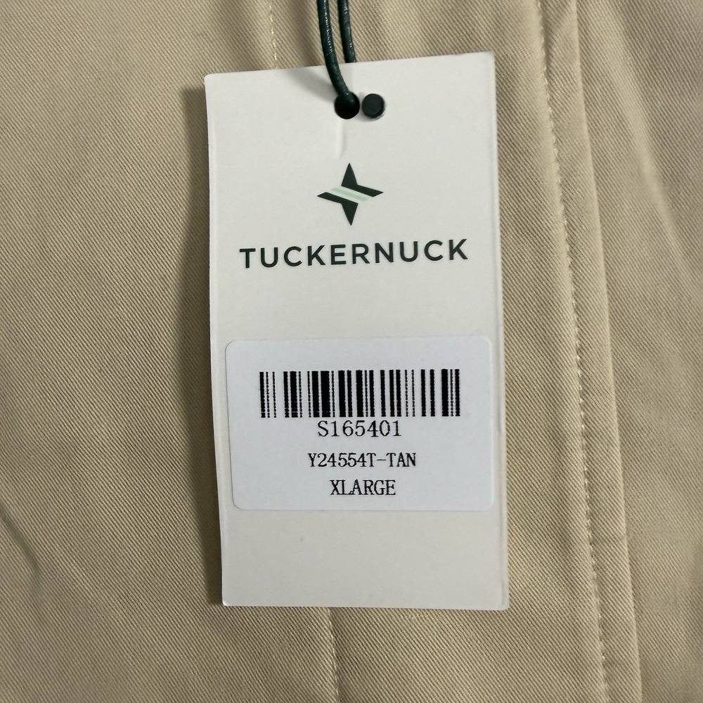 Tuckernuck Khaki Drew Short Trench Coat Women XL Boxy Oversized Button Front NEW - Picture 6 of 15